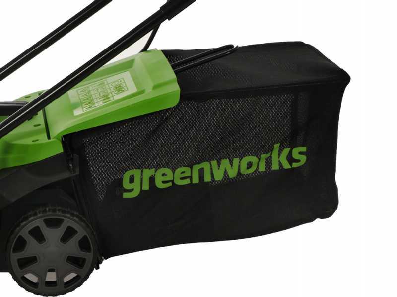 Tondeuse &eacute;lectrique &agrave; batterie Greenworks GD24LM33 24V - 33 cm - Batterie 4Ah