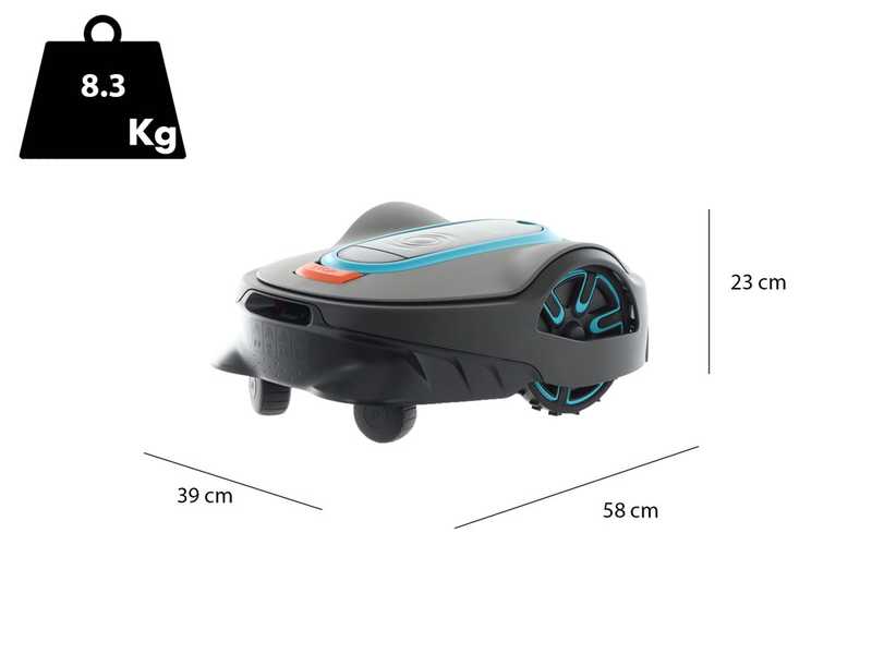 Gardena SILENO life 1500 set Smart - Robot tondeuse - Largeur de coupe 22 cm - Gestion via Gardena Smart App