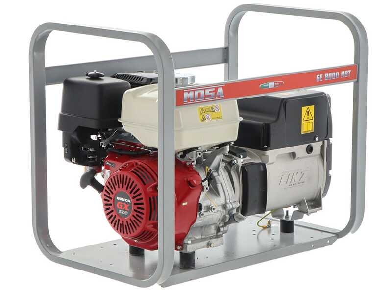 MOSA GE 8000 HBT - Groupe &eacute;lectrog&egrave;ne 6.4 KW triphas&eacute; - Alternateur italien - Moteur Honda GX390