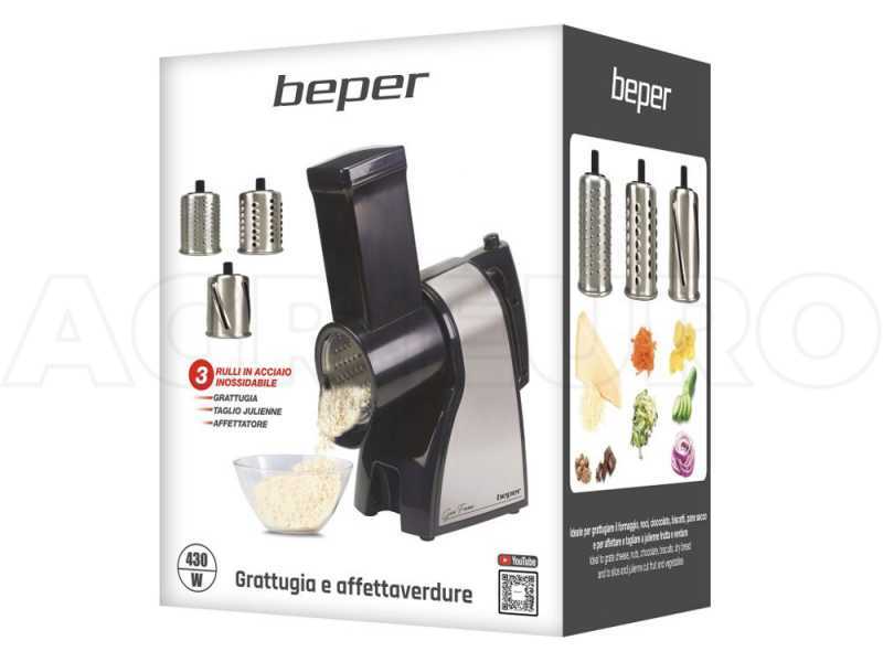 Beper BP 400 - R&acirc;pe &agrave; fromage et l&eacute;gumes &eacute;lectrique - Moteur &eacute;lectrique de 430 Watts