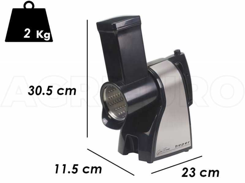Beper BP 400 - R&acirc;pe &agrave; fromage et l&eacute;gumes &eacute;lectrique - Moteur &eacute;lectrique de 430 Watts