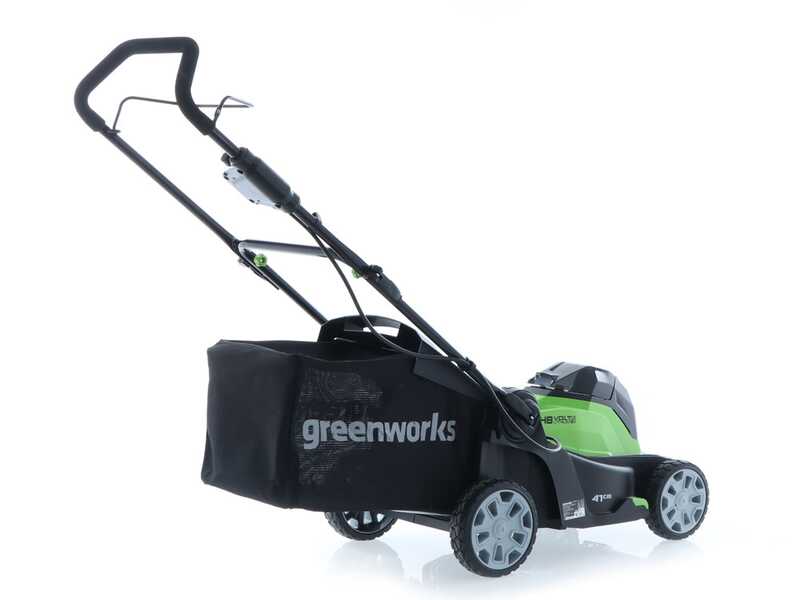 Greenworks G48LM41 - Tondeuse &agrave; gazon &agrave; batterie 48V - SANS BATTERIE NI CHARGEUR
