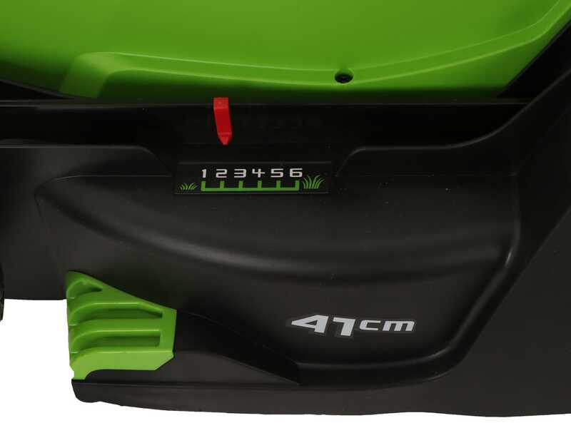 Greenworks G48LM41 - Tondeuse &agrave; gazon &agrave; batterie 48V - SANS BATTERIE NI CHARGEUR