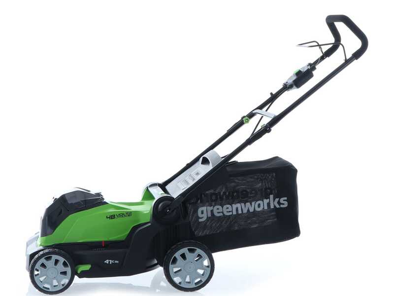 Tondeuse &eacute;lectrique &agrave; batterie Greenworks G48LM41 48V - 41 cm - Batterie 4Ah