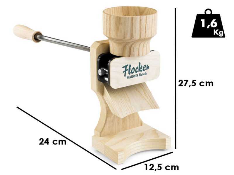 Floconneuse manuelle Waldner Flocker 180 gr - avec rouleau en acier inox