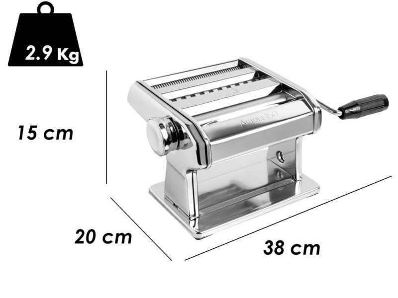 Laminoir &agrave; p&acirc;tes Marcato Ampia 150 - Machine manuelle pour les p&acirc;tes faites maison