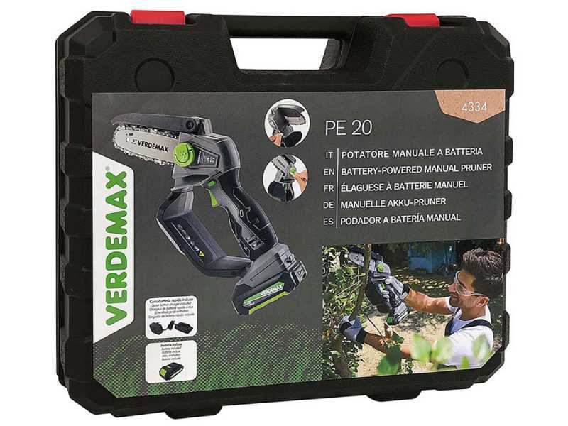 &Eacute;lagueuse sur batterie Verdemax PE20 - avec batterie 20V 2Ah