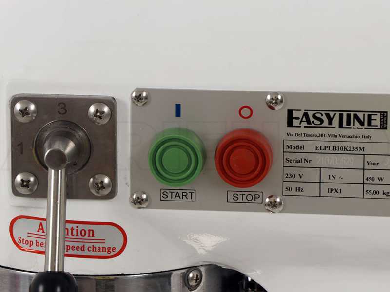Batteur m&eacute;langeur plan&eacute;taire professionnel FIMAR EASYLINE B10K - Cuve INOX de 10 litres