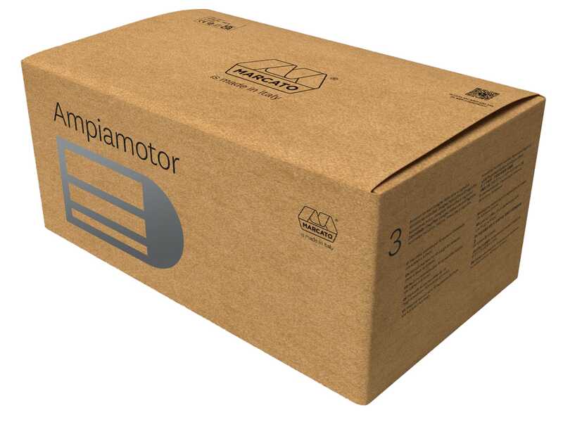 Marcato Ampiamotor - Laminoir - Machine &agrave; p&acirc;tes &eacute;lectrique/manuelle en INOX 100W