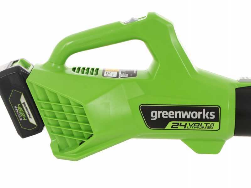 Souffleur axial &agrave; batterie Greenworks G24ABO 24 V- avec batterie de 4Ah