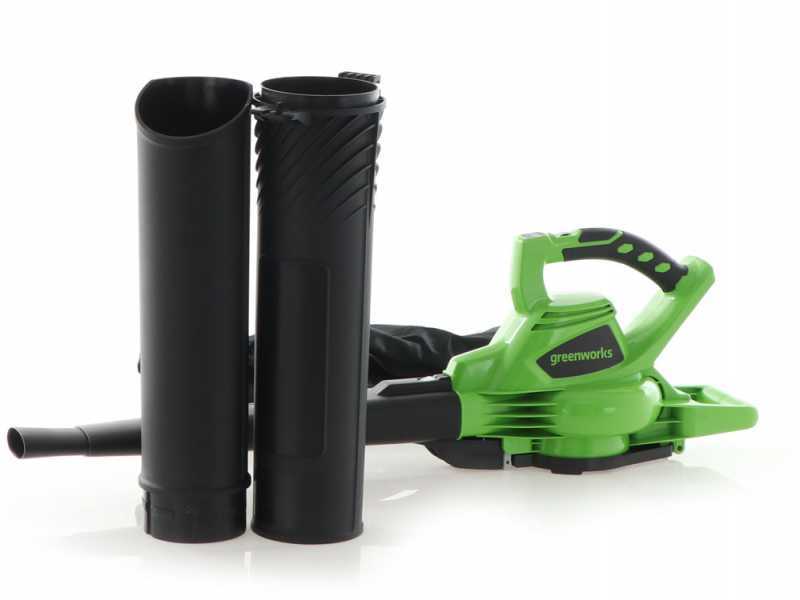 Souffleur/aspirateur à feuilles sans fil Axial Greenworks batterie