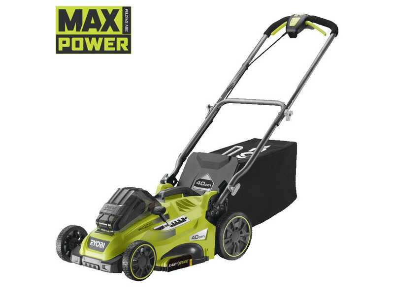 Tondeuse &agrave; batterie RYOBI RLM36X41H50PG - MAX POWER 36V - 5Ah - bac de 45 L -  coupe de 40 cm