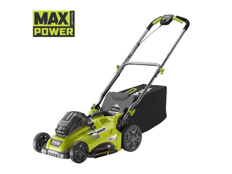 Tondeuse &agrave; batterie RYOBI RLM36X41H50G - MAX POWER 36V - 5Ah - bac de 45 L - coupe de 40 cm