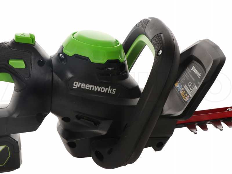 Taille-haies &agrave; batterie Greenworks G48HT 48V - SANS BATTERIE NI CHARGEUR