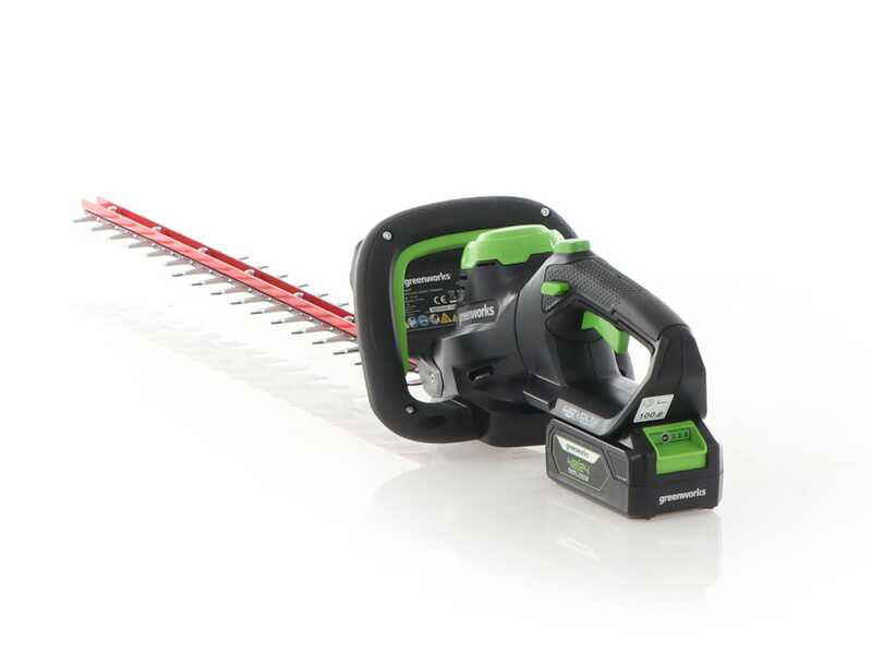  Greenworks G48HT 48V - Taille-haie &agrave; batterie 48V/2Ah - Lame de 61 cm