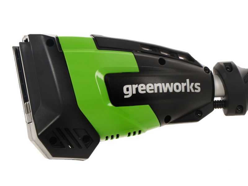 PROMO Taille-haies &agrave; batterie sur perche de rallonge Greenworks G48PHT 48 V - Batterie de 2Ah