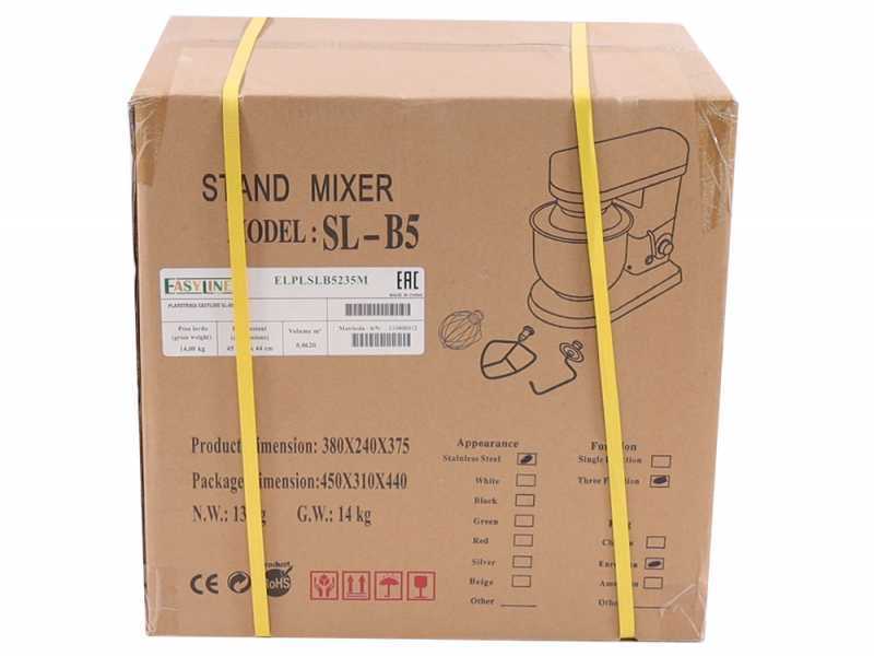 FIMAR EASYLINE SLB5 - Batteur M&eacute;langeur Plan&eacute;taire - Cuve de 5 litres