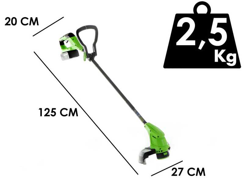 Greenworks G24ST25 - Coupe-bordure &agrave; batterie - SANS BATTERIE NI CHARGEUR