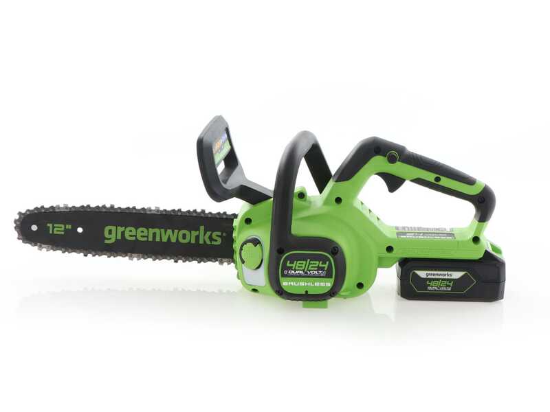 Greenworks GD24CS30 - Tron&ccedil;onneuse &eacute;lectrique  24V - Guide de 30 cm - SANS BATTERIE NI CHARGEUR