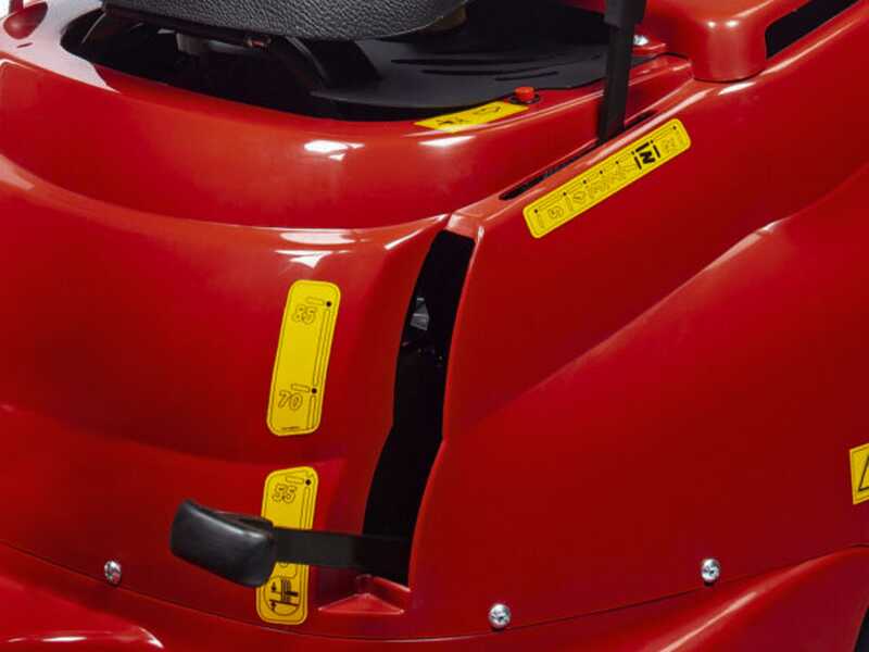 Eurosystems ASSO 76 Mini rider  - Tondeuse rider autoport&eacute;e - Bo&icirc;te de vitesse manuelle - Largeur de coupe 76 cm