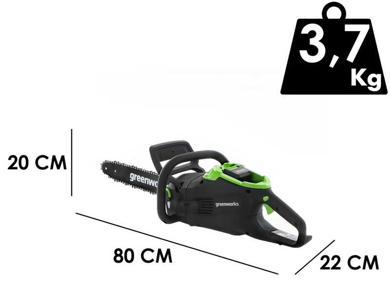 Greenworks GD48CS36 - Tron&ccedil;onneuse &agrave; batterie - Guide de 36 cm - SANS BATTERIE NI CHARGEUR