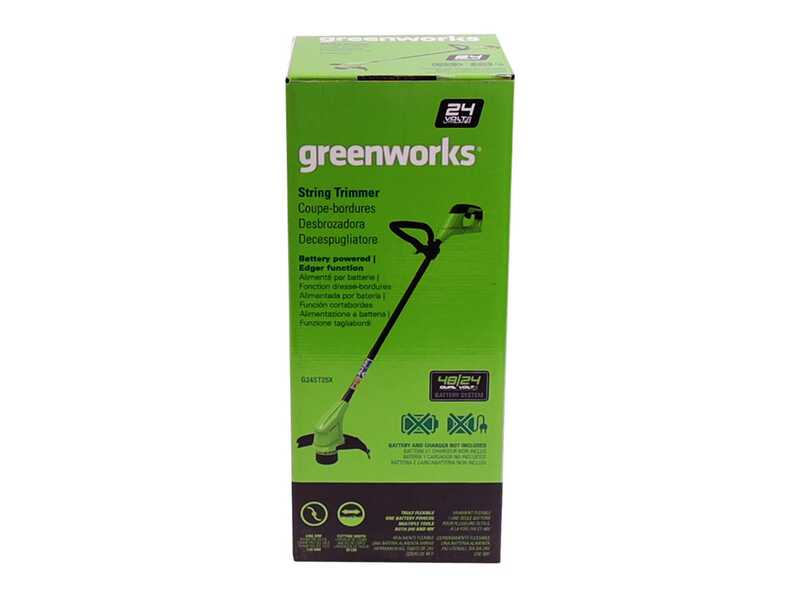 Coupe-bordures &agrave; batterie Greenworks G24LT28 24V - SANS BATTERIE NI CHARGEUR