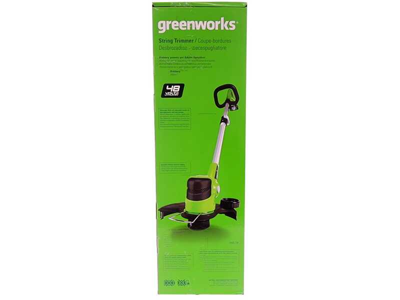 Greenworks G48LT30 - Coupe-bordures &eacute;lectrique &agrave; batterie - 48V 2Ah + batterie de 2Ah