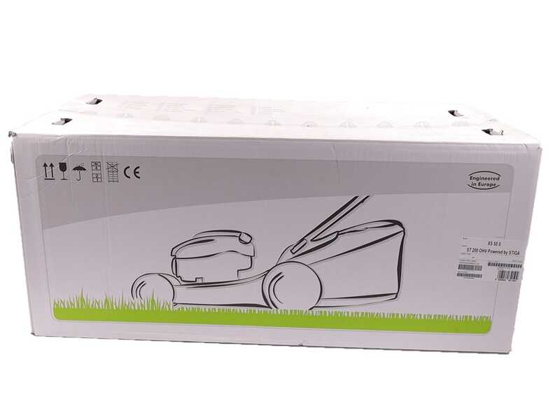 CastelGarden XS 55 S - Tondeuse &agrave; gazon autotract&eacute;e thermique -  4 en 1 - Coupe 53cm