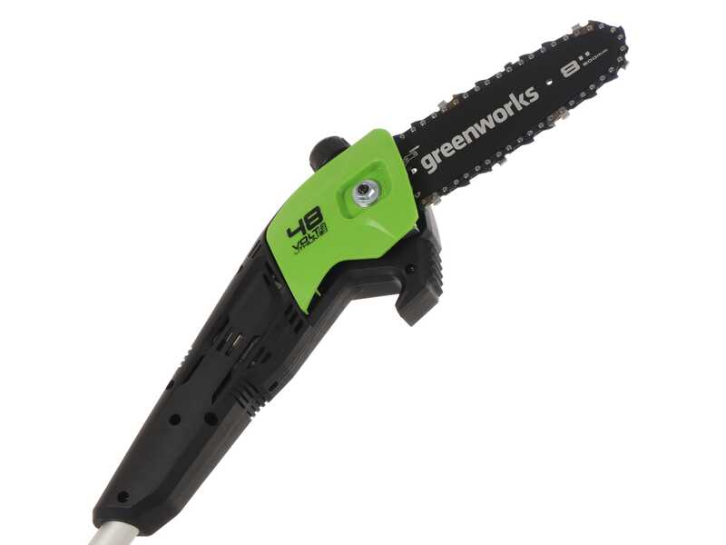 Perche &eacute;lagueuse &agrave; batterie Greenworks G48PS 48V -  Batterie 2 Ah