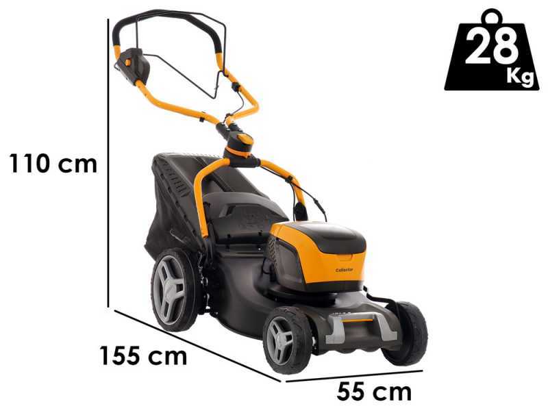 Tondeuse &agrave; gazon &agrave; batterie Stiga COLLECTOR 548e S Kit - 48V/4Ah - Largeur de coupe 46 cm