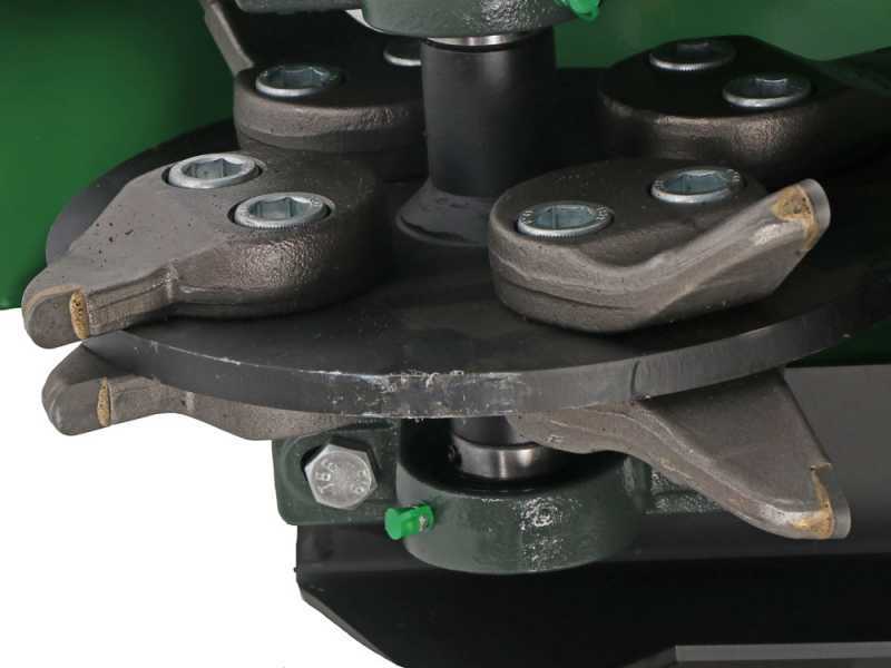 GreenBay Deep LE-330 - Rogneuse de souches - Moteur Loncin 420 cm3 avec d&eacute;marrage &eacute;lectrique - Roue de coupe avec 8 fraises en carbure de tungst&egrave;ne