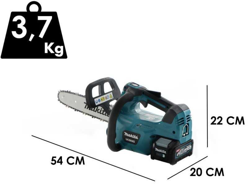 Tron&ccedil;onneuse &agrave; batterie Makita UC003G - lame de 30 cm - batterie de 4Ah 40V