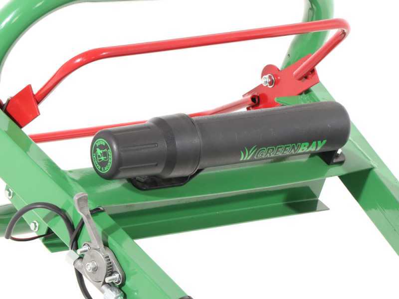 GreenBay Deep BSE-330 - Rogneuse de souches - Moteur B&amp;S XR2100 420 cm3 avec d&eacute;marrage &eacute;lectrique - Roue de coupe avec 8 fraises en carbure de tungst&egrave;ne