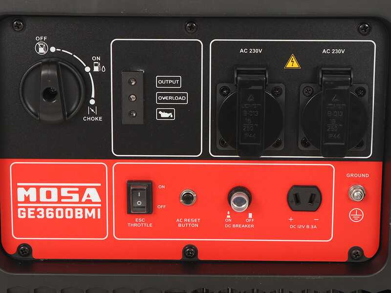 Mosa GE 3600 BMI - Groupe &eacute;lectrog&egrave;ne &agrave; inverter version trolley 4 kW - Continu 3.6 kW Monophas&eacute;