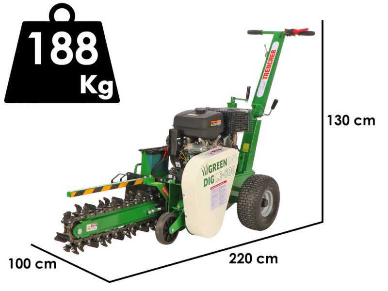 GreenBay DIG LE-600 - Trancheuse de sol thermique - Loncin G420F