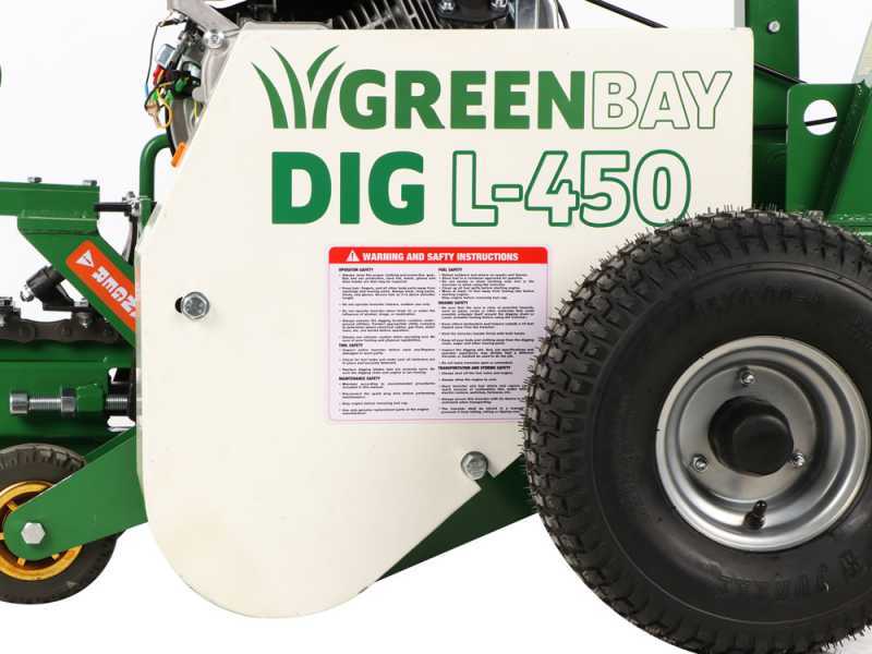 GreenBay L-450  - Trancheuse de sol - Moteur Loncin 196cm3