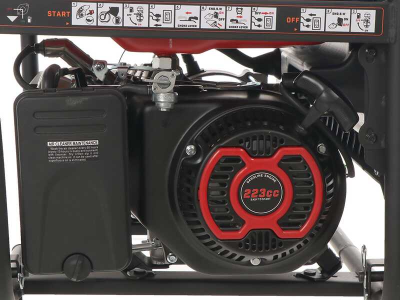 Mosa GE 3900 - Groupe &eacute;lectrog&egrave;ne &agrave; essence sur chariot 3.3 KW - Continue 3 kW Monophas&eacute;