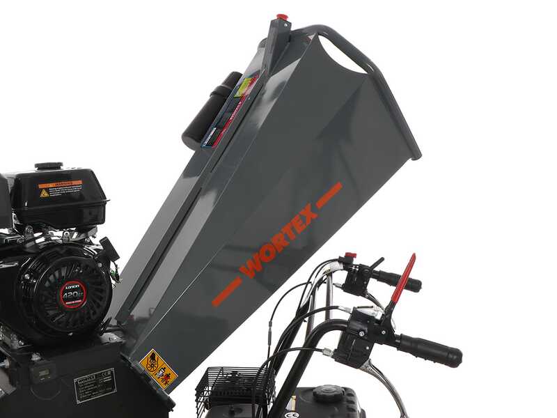 Wortex Tiger D420/120L - Broyeur &agrave; moteur thermique avec base &agrave; chenilles - Moteur Loncin D420