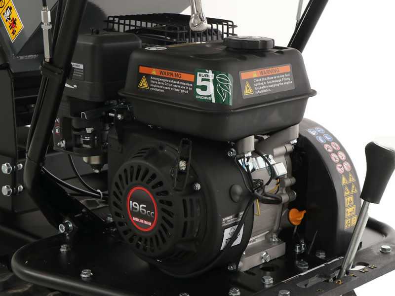 Wortex Tiger D420/120L - Broyeur &agrave; moteur thermique avec base &agrave; chenilles - Moteur Loncin D420