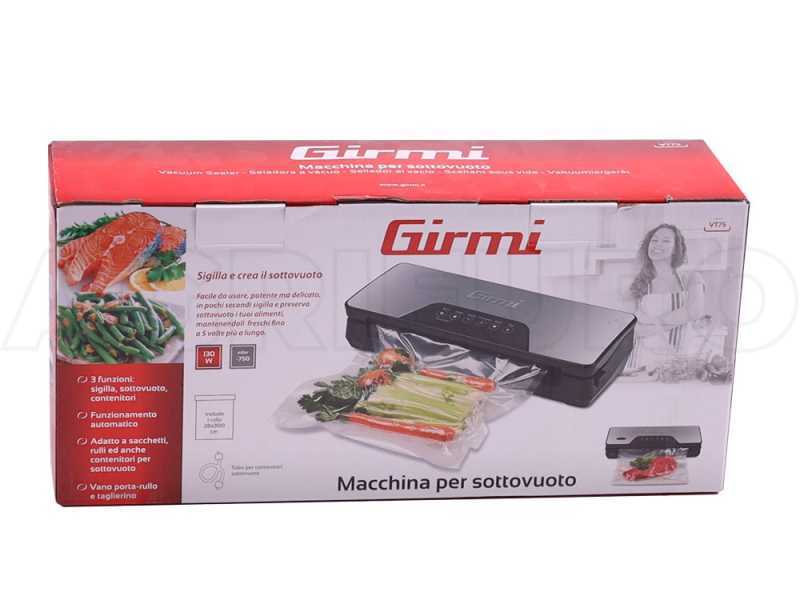 Girmi VT7500 - Machine sous vide - Barre de soudure de 30 cm