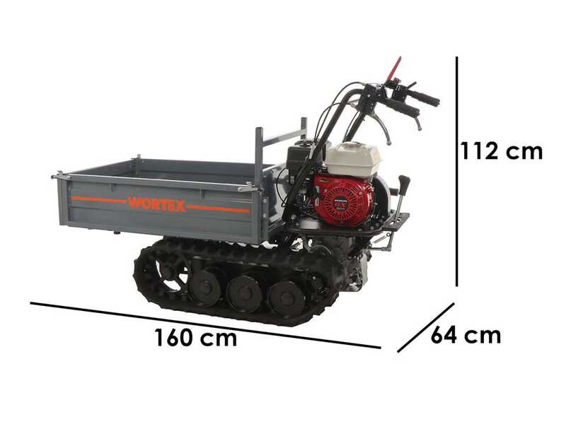 Brouette &agrave; chenilles Wortex SFH 300 - Caisson extensible avec charge de 300 Kg