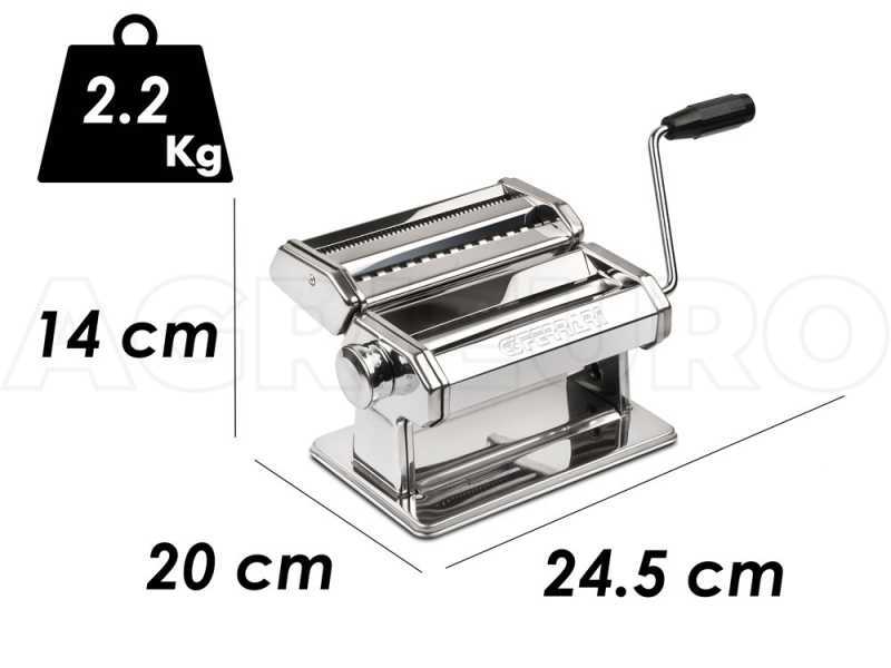 G3 FERRARI Sfoglia Easy - Laminoir - Machine à pâtes manuelle en acier inoxydable
