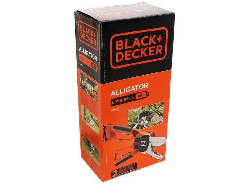 &Eacute;lagueuse manuelle &agrave; batterie Black&amp;Decker Alligator GKC1000L - Batterie 18V 2Ah