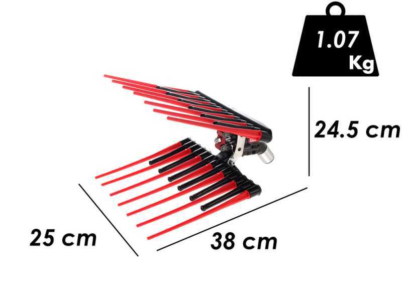 Peigne vibreur pneumatique Lisam MG Turbo Evo - 7 - 8 bars - 1800 battements par minute