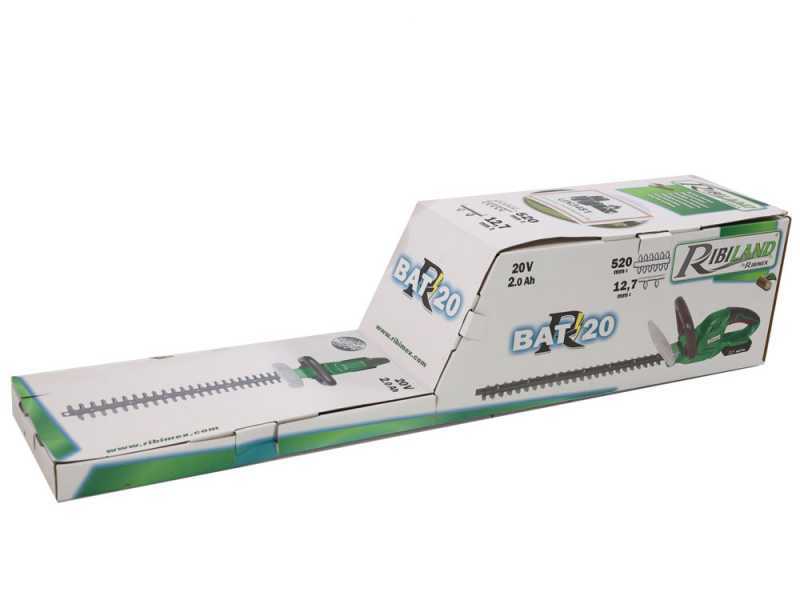Taille-haies &eacute;lectrique &agrave; batterie RIBIMEX PRBAT20-TH - Batterie de 20V 2Ah