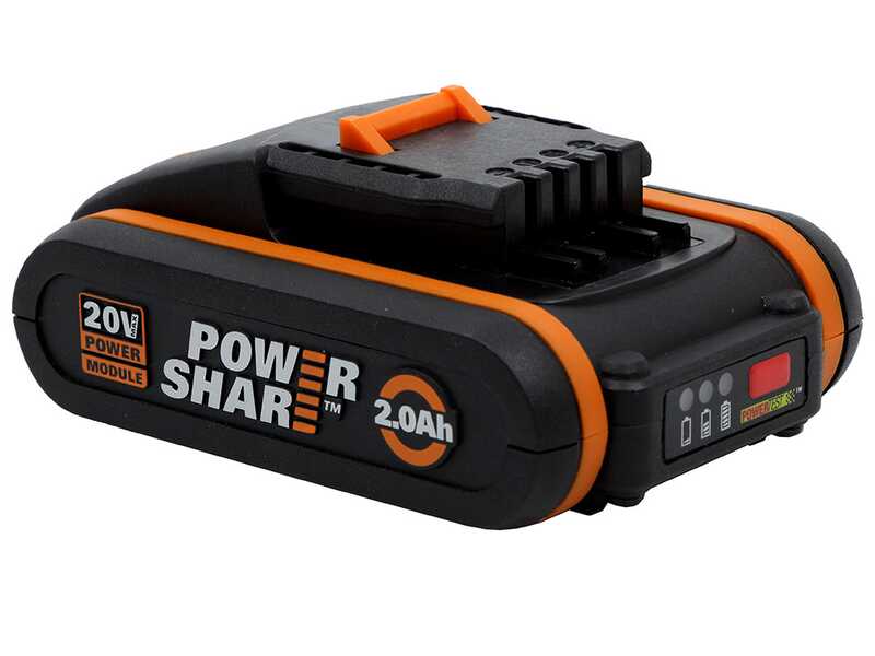 Worx NITRO WG330E - S&eacute;cateur de taille &agrave; batterie - 20V2Ah - Diam&egrave;tre de coupe 25 mm