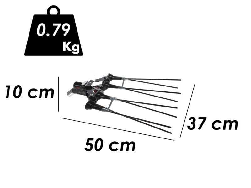 Peigne vibreur pneumatique Lisam R8 Carbon - 7 - 8 bars - 1700 battements par minutes