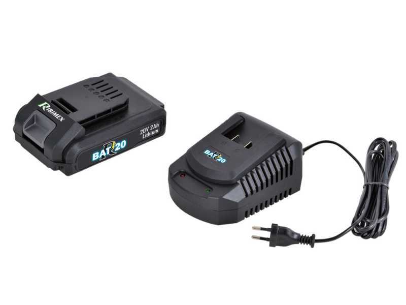 RIBIMEX PRBAT20-CB - Coupe-bordure &agrave; batterie - Batterie de 20V 2Ah