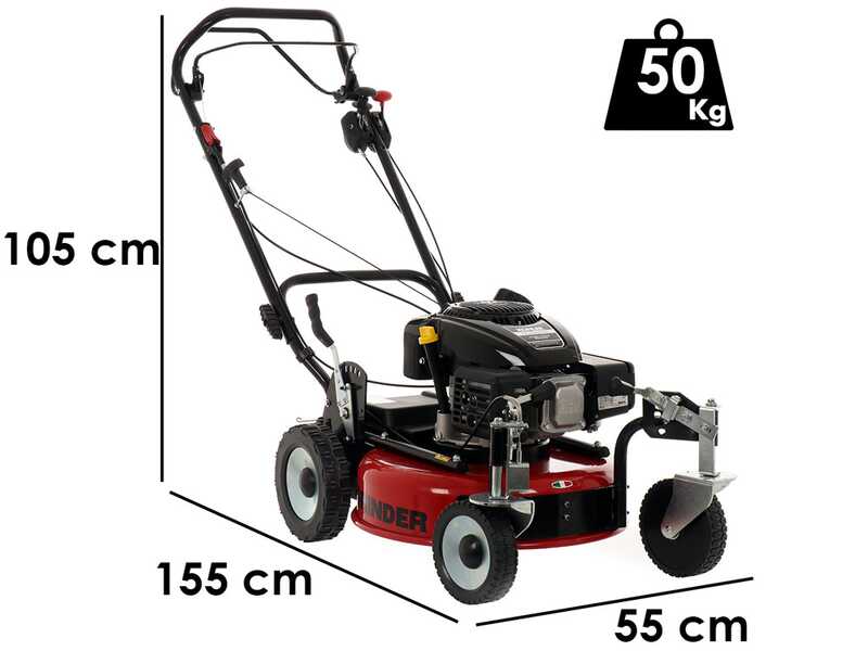 Tondeuse &agrave; gazon mulching tract&eacute;e Marina Systems GRINDER ZERO SK - Coupe 52cm - Kohler HD775