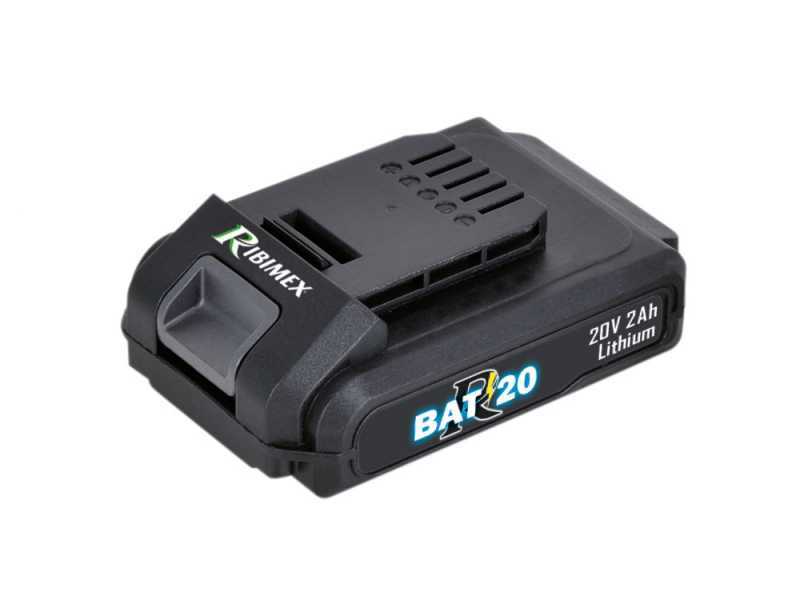 Taille-haies &eacute;lectrique &agrave; batterie RIBIMEX PRBAT20-THSB - 20V 2Ah - SANS BATTERIE NI CHARGEUR